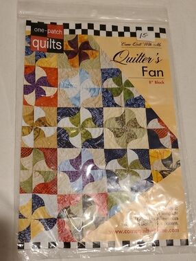 One-patch Quilts  Fan Template Quilting Sewing For 8" Block